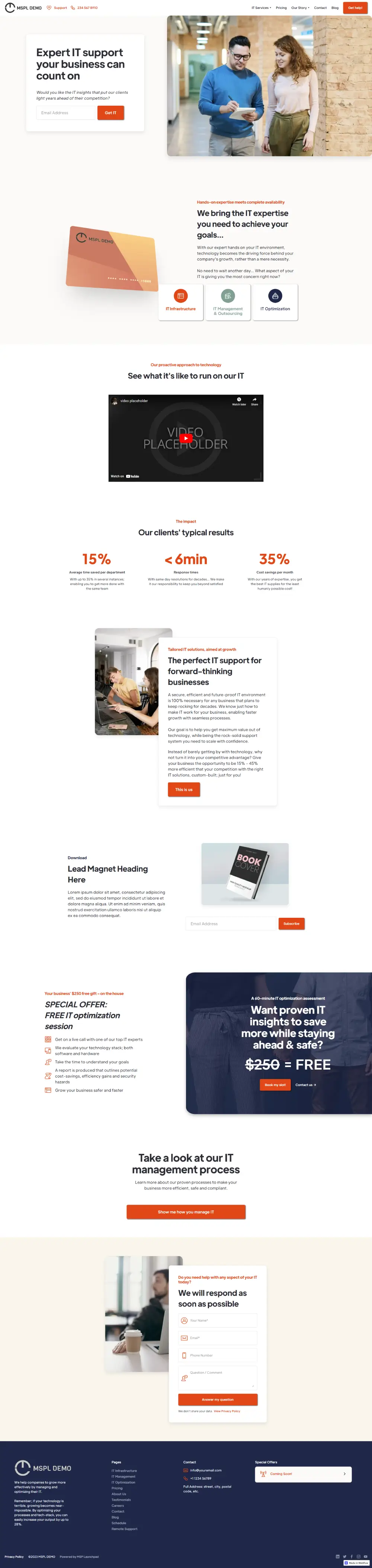 MSP Websites At An Incredible Value MSP Launchpad